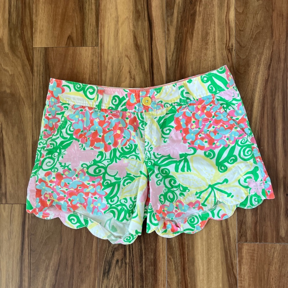 Lilly Pulitzer Buttercup Scalloped Shorts